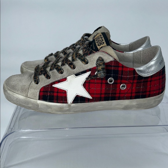 Golden Goose Suede Printed Sneakers Women's Size 8 IT 38 - Picture 5 of 12